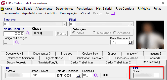 Cadastro de funcionários!