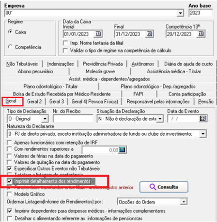Dirf e Informe de Rendimentos