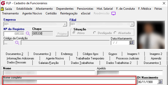 Cadastro de funcionários!